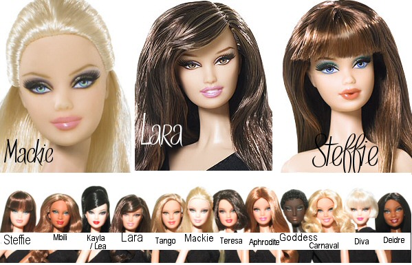 list of barbie dolls from the 1990's