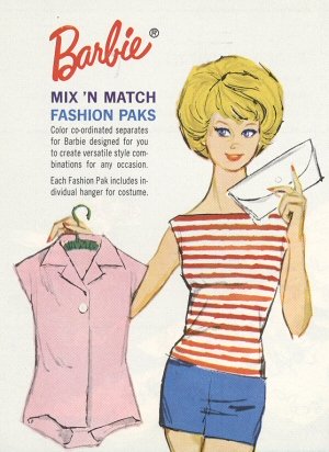 Vintage Barbie 1962 Fashion Paks