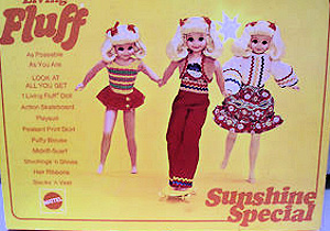 Sunshine Fluff Doll Gift Set #1249 (1971) Special Sears Exclusive Box Cover