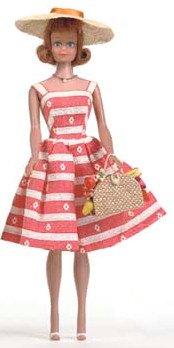 Vintage Midge Doll wearing Busy Morning #956 (1963)