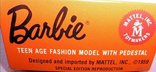 Reproduction Ponytail Barbie Box