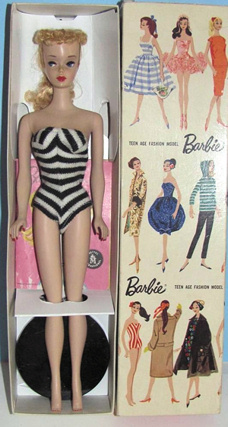 1959 - 1961 Ponytail Barbie Box
